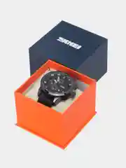 Черный мужские наручные часы Skmei 1309 в подарочной упаковке