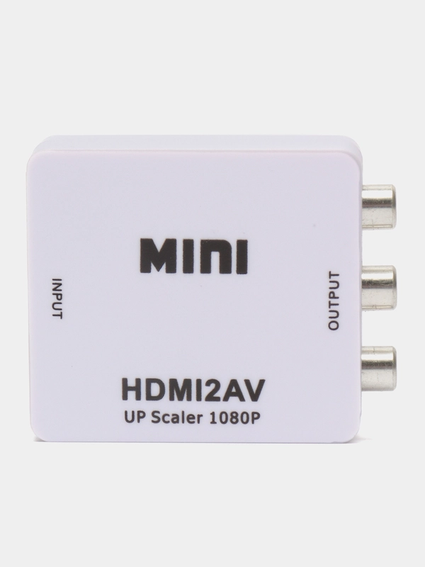 Конвертер преобразователь переходник с HDMI на AV, с AV на HDMI, RCA кабель, тюльпан