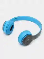 Голубой беспроводные наушники Wireless, накладные, с шумоподавлением полноразмерные