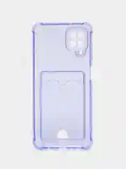 Лавандовый чехол Samsung Galaxy A22s A12 A33 A31 A32 A51 A52 A53 A73 A50 S21 с карманом для карты