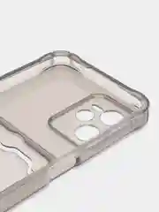 Тёмно-серый чехол Realme / Реалми C30, C31, C33, C35, C21Y, C20, C11, С21 , C25Y с карманом для карт