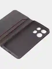 Черный чехол-книжка GQ для Infinix Smart 7, из высококачественной искусственной кожи