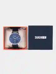 Серебряный мужские наручные часы Skmei 9117 в подарочной упаковке