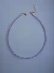 Фиолетовый чокер из ювелирного стекла "Радужный"