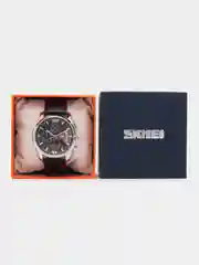 Красный мужские наручные часы Skmei 9106 с  хронографом в подарочной упаковке