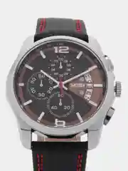 Красный мужские наручные часы Skmei 9106 с  хронографом в подарочной упаковке