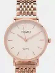 Золотой женские наручные часы Skmei Q027 в подарочной упаковке