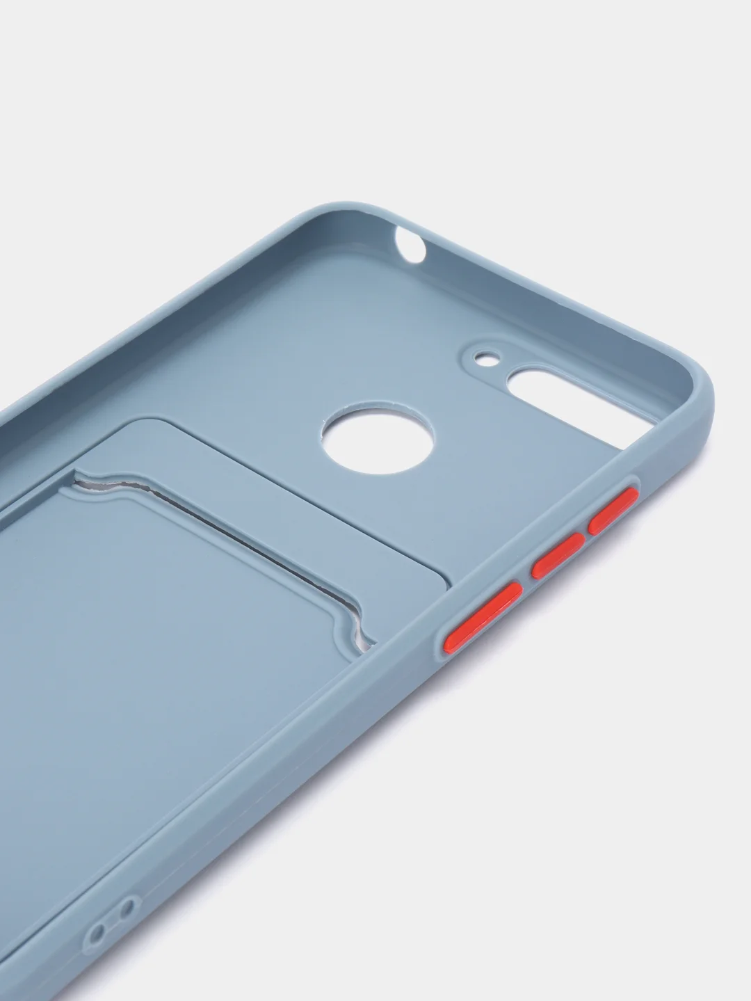 Синий меланж чехол для Huawei Y6 2018 / Honor 7C / 7A Pro / Y6 Prime, с карманом для карт