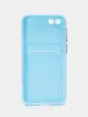 Ледяной силиконовый чехол для Honor 7A / 7А Prime / Хонор 7S / Huawei Y5 2018 / Y5 Lite, с карманом для карт, прозрачный