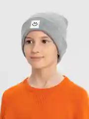 Серый меланж шапка детская