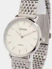 Серебряный женские наручные часы Skmei Q027 в подарочной упаковке