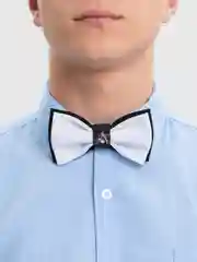 Угольный галстук-бабочка "Хоккей"