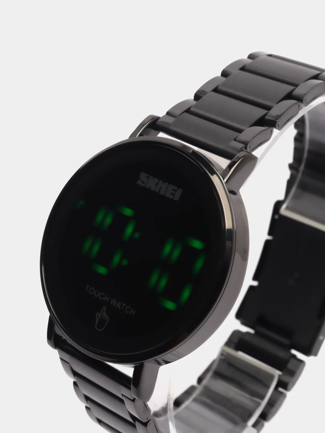 Черный мужские цифровые наручные Led часы Skmei 1550 в подарочной упаковке