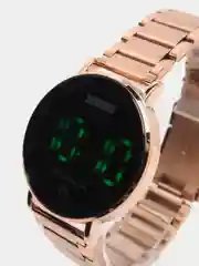 Бронзовый мужские цифровые наручные Led часы Skmei 1550 в подарочной упаковке