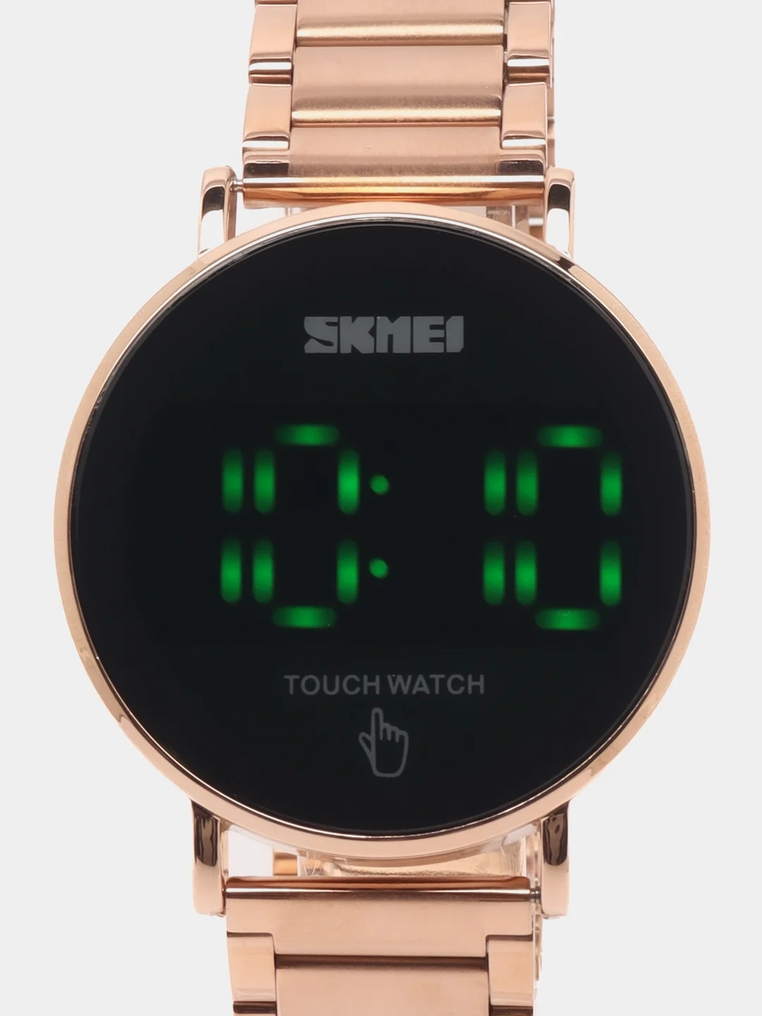 Бронзовый мужские цифровые наручные Led часы Skmei 1550 в подарочной упаковке