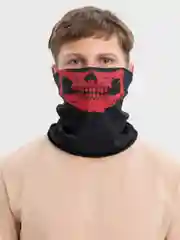 Алый балаклава с черепом