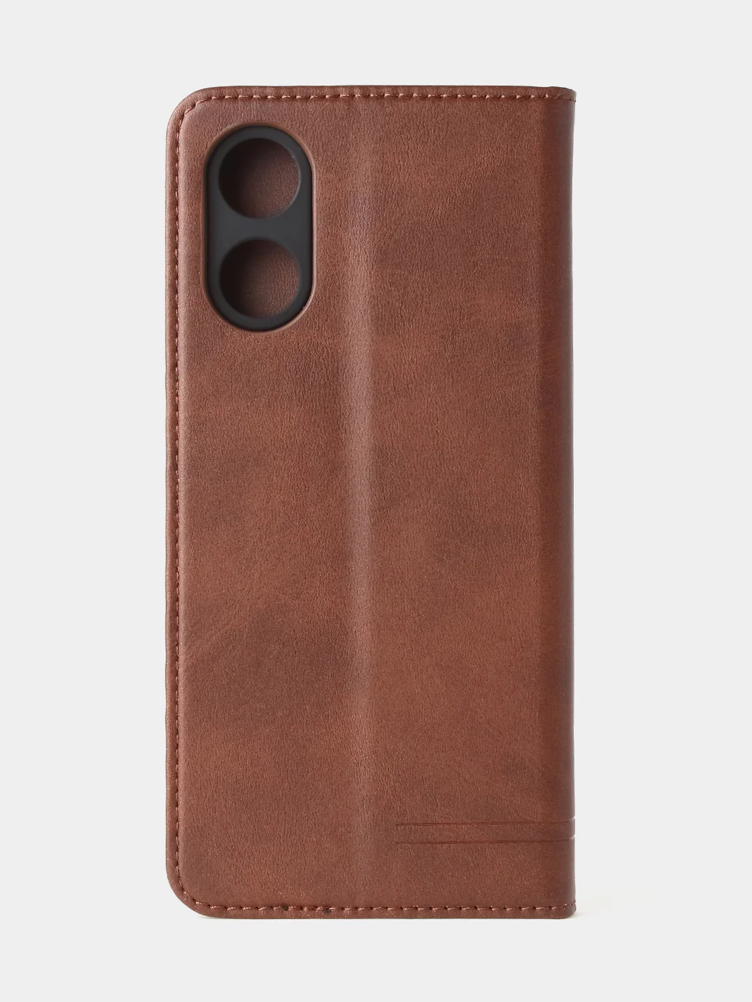 Коричневый чехол-книжка GQ для Oppo A17 / Oppo A17K, из высококачественной искусственной кожи