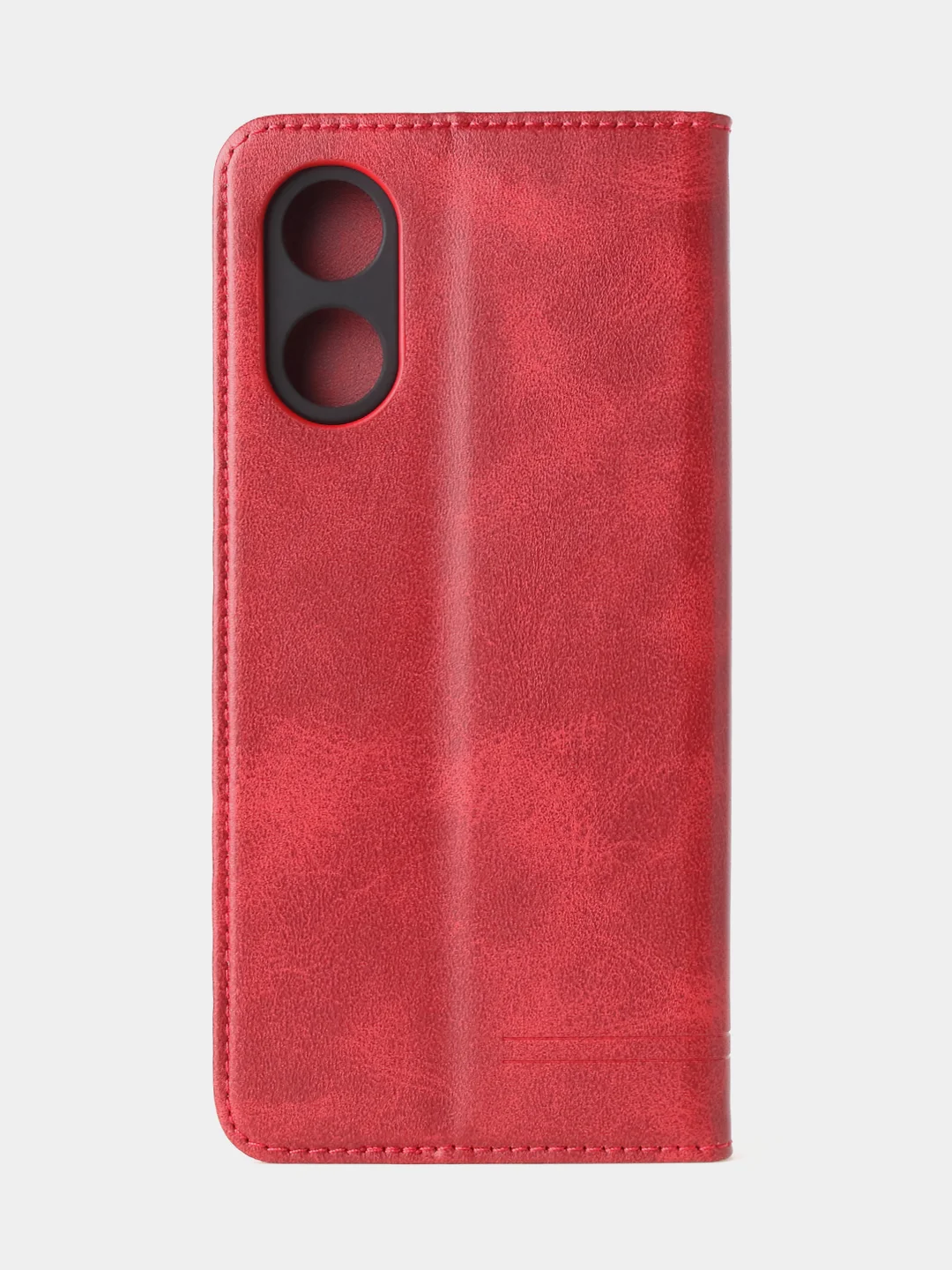 Красный чехол-книжка GQ для Oppo A17 / Oppo A17K, из высококачественной искусственной кожи