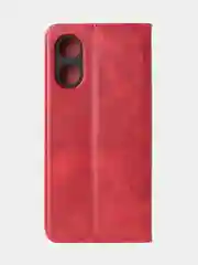 Красный чехол-книжка GQ для Oppo A17 / Oppo A17K, из высококачественной искусственной кожи