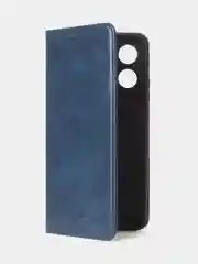 Синий чехол-книжка GQ для Oppo A17 / Oppo A17K, из высококачественной искусственной кожи