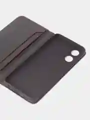 Черный чехол-книжка GQ для Oppo A17 / Oppo A17K, из высококачественной искусственной кожи
