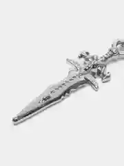 Серебряный серга, клипса, меч