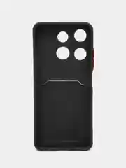 Черный чехол для Infinix Smart 7 HD (Инфиникс Смарт 7 ХД), с карманом для карт