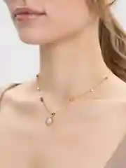 Золотой цепочка на шею с разными подвесками, украшение