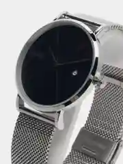 Синий мужские наручные часы Skmei 9183CS с металлическим браслетом и календарем