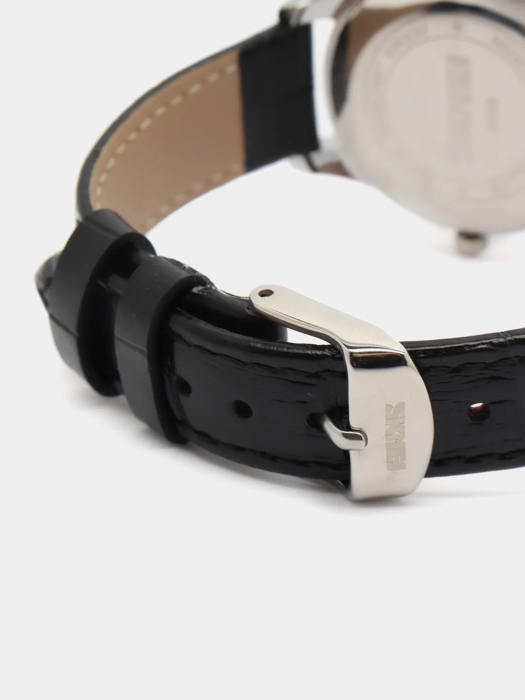 Серебряный женские наручные часы Skmei 9058L с календарем в подарочной упаковке