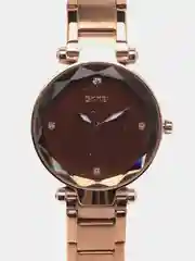Бронзовый женские наручные часы Skmei 9180CS в подарочной упаковке