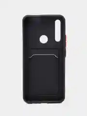 Черный чехол на Honor 9X / 9X Premium / Huawei P Smart Z / Y9 Prime, с карманом для карт, прозрачный