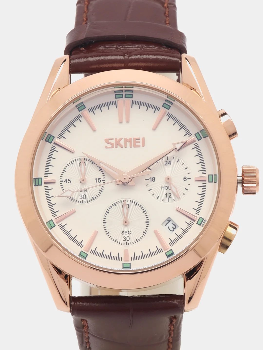 Белый мужские наручные часы Skmei 9127L в подарочной упаковке