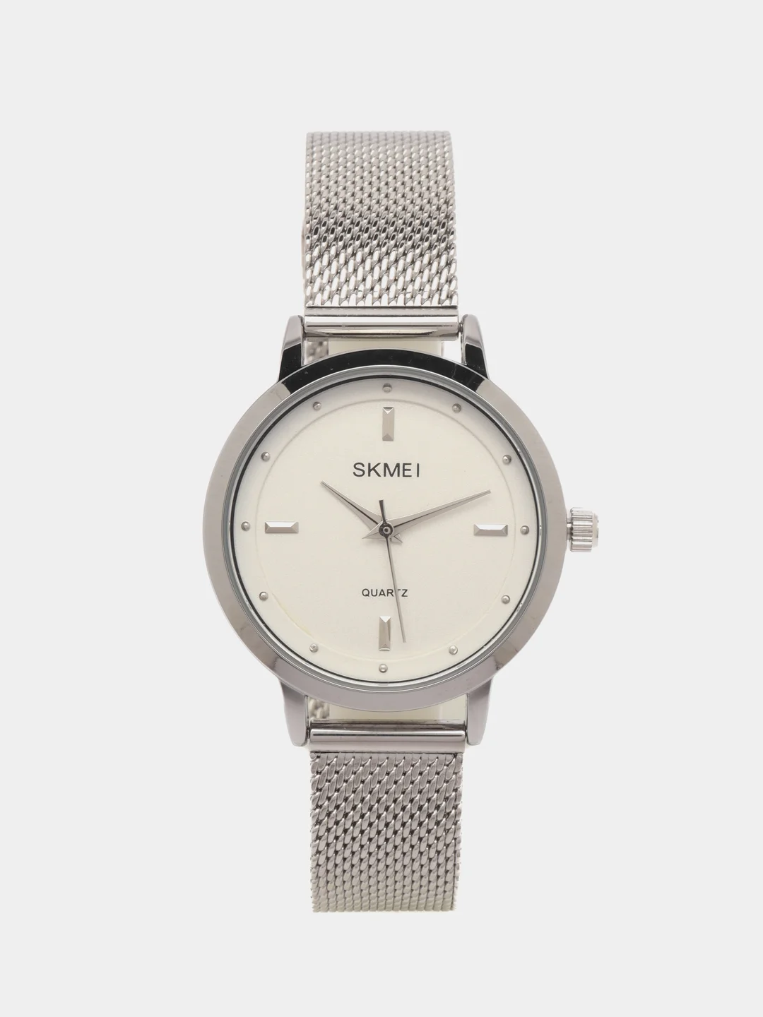 Серебряный женские наручные часы Skmei 1528MH в подарочной упаковке