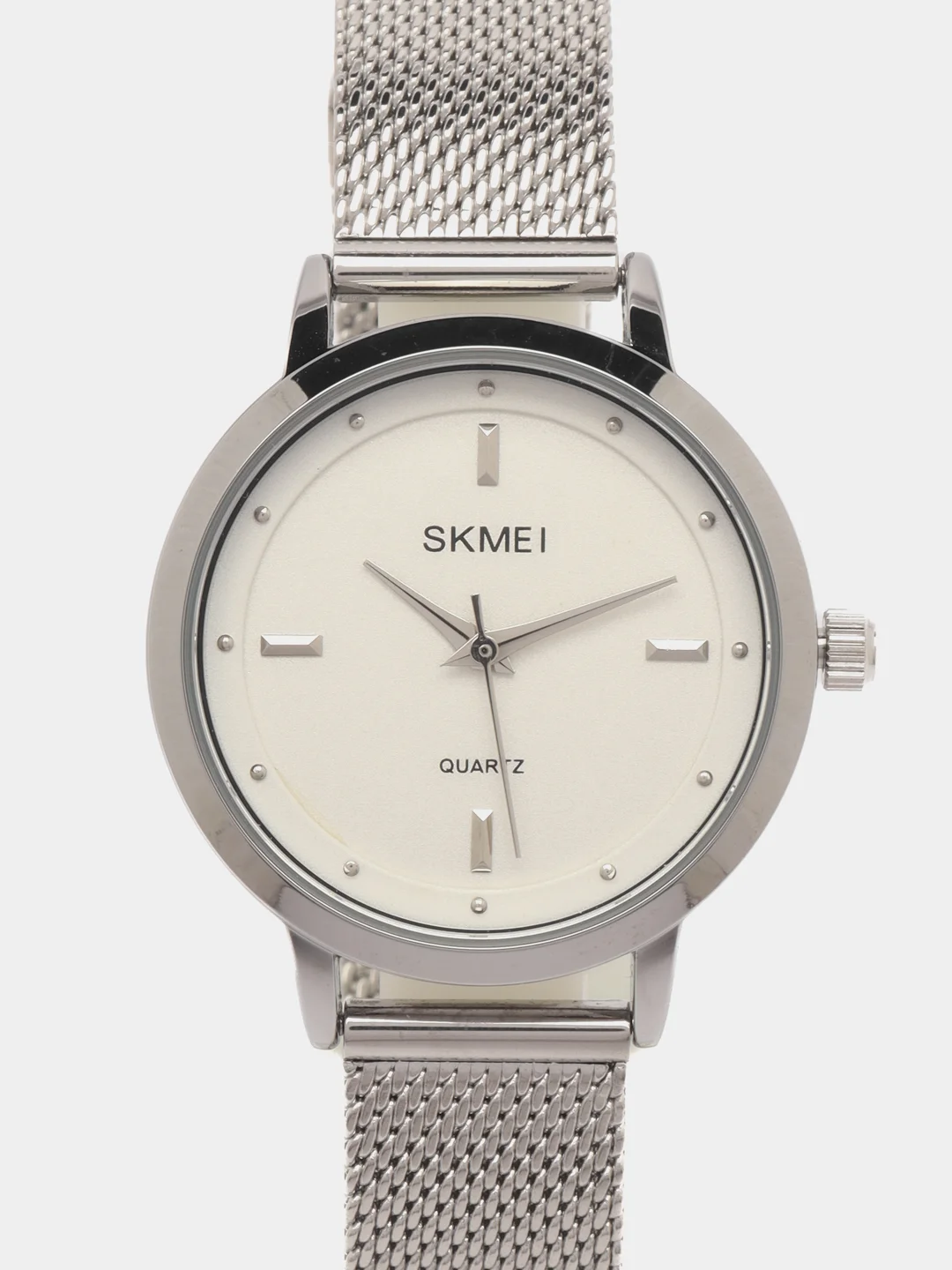 Серебряный женские наручные часы Skmei 1528MH в подарочной упаковке