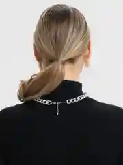 Серый цепочка на шею