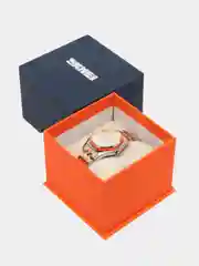 Серебряный мужские и женские наручные часы Skmei 9098 с календарем в подарочной упаковке