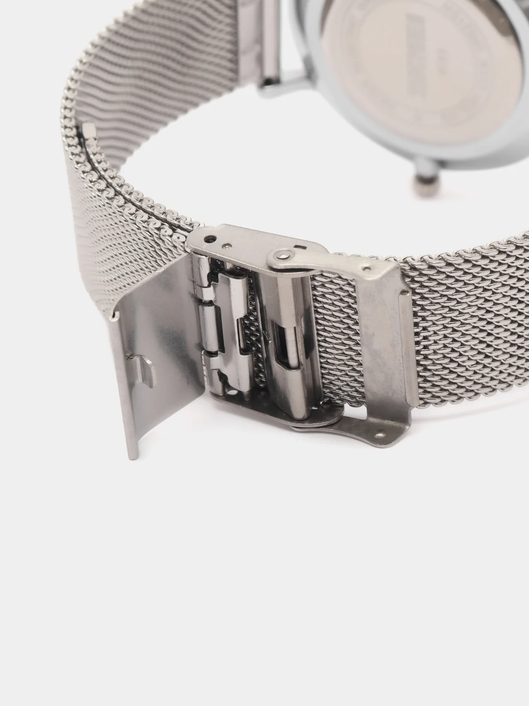 Серебряный мужские наручные часы Skmei 9183CS с металлическим браслетом и календарем