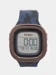 Синий меланж мужские наручные часы Skmei 1580 в подарочной упаковке