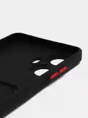 Черный силиконовый чехол для Realme C55 (Реалми С55), с карманом для карт