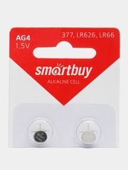 Батарейки Smartbuy AG4; LR626, G4, 377, SR626SW, LR66, SR66, для часов