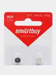 Батарейки Smartbuy AG4; LR626, G4, 377, SR626SW, LR66, SR66, для часов