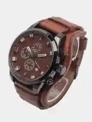 Коричневый мужские наручные часы Skmei 9165 в подарочной упаковке