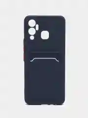 Морской чехол для Infinix HOT 12 PLAY NFC Хот 12 Плей, с карманом для карт, прозрачный
