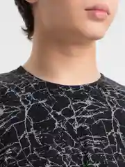 Черный футболка мужская, хлопковая, большие размеры