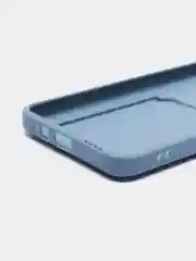 Синий меланж чехол для Infinix HOT 12 PLAY NFC Хот 12 Плей, с карманом для карт, прозрачный