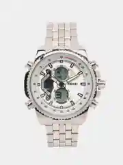 Серебряный мужские наручные часы Skmei 0993 в подарочной упаковке