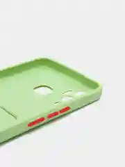 Лайм чехол для Infinix HOT 12 PLAY NFC Хот 12 Плей, с карманом для карт, прозрачный