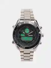 Серебряный мужские наручные часы Skmei 1600  в подарочной упаковке