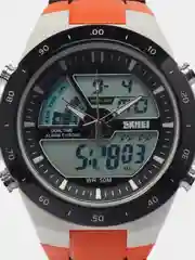 Оранжевый мужские наручные часы Skmei 1016